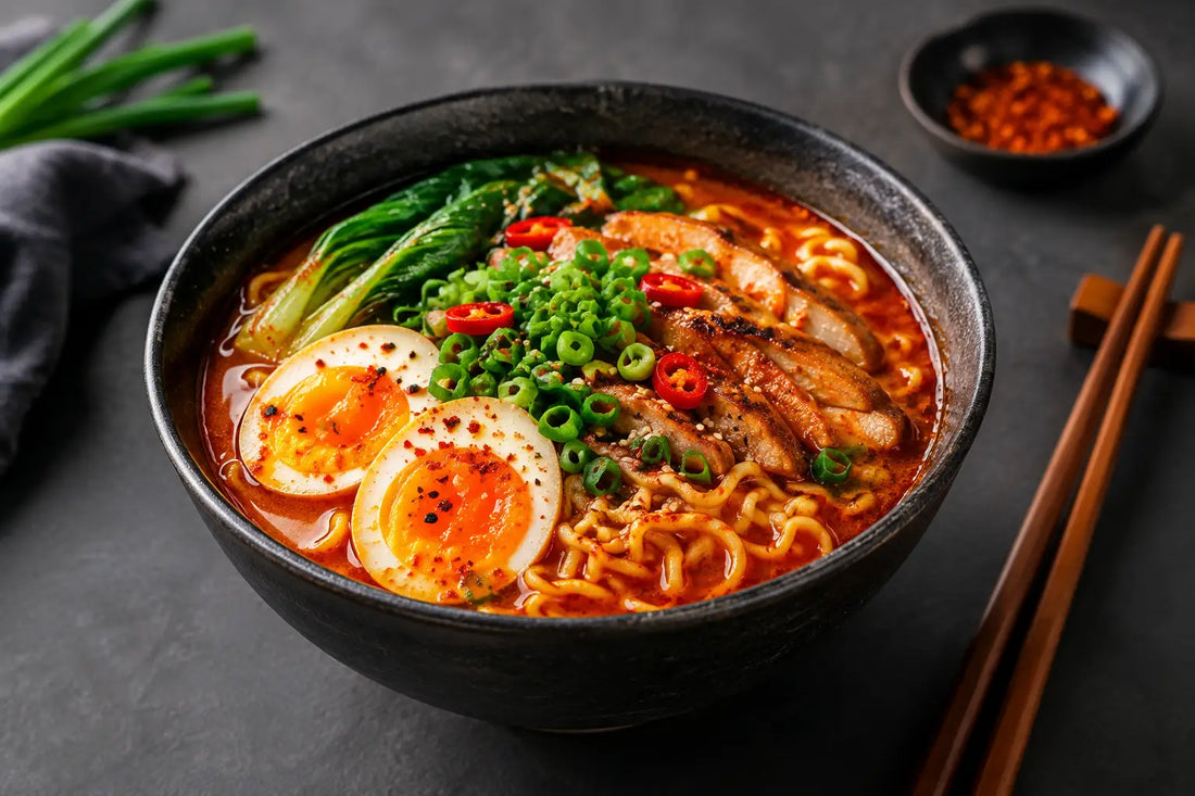 Ramen épicé maison qui réveille les papilles