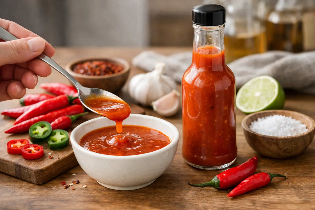 Sauce piquante niveau moyen, le bon dosage