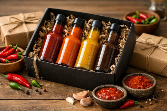 Coffret cadeau sauce piquante qui fait plaisir