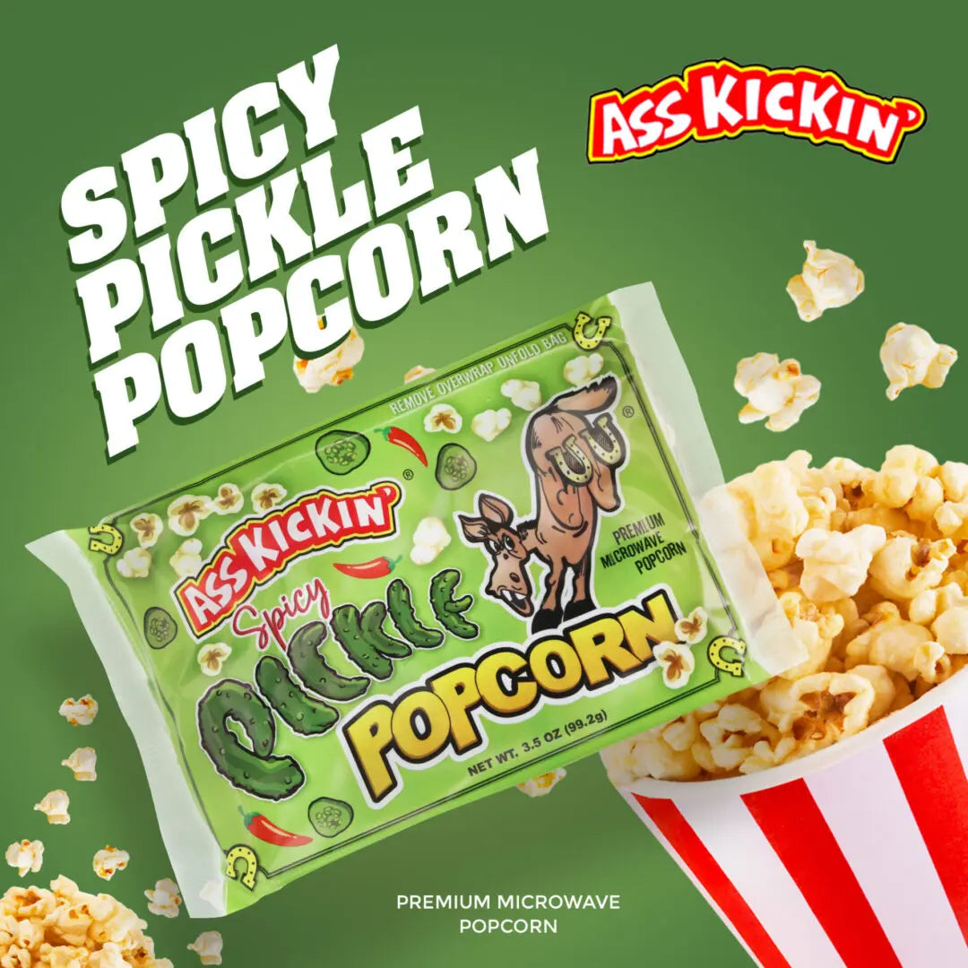 , Ass Kickin Popcorn Spicy Pickle Shack à Sauce
