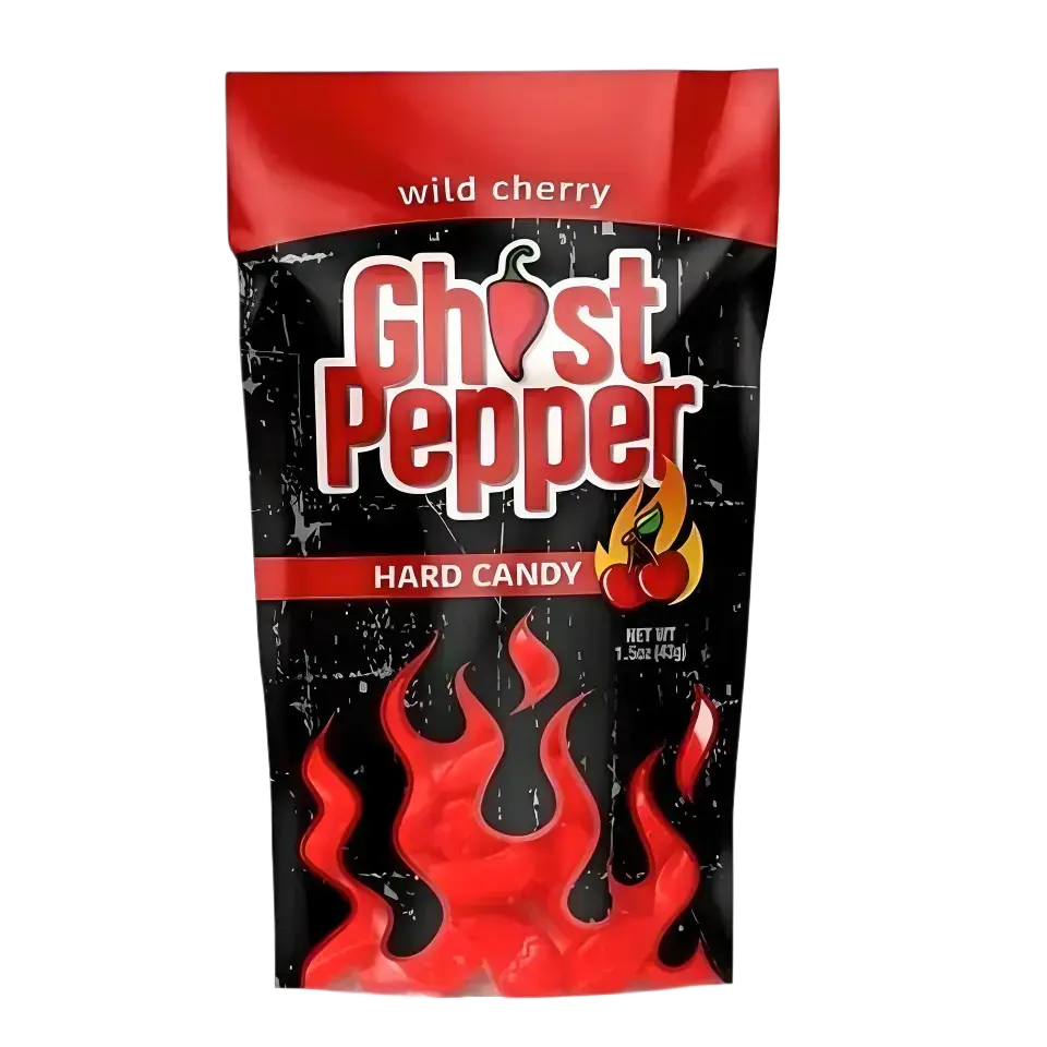 Flamethrower Candy | Ghost Pepper Hard Candy - Wild Cherry Shack à Sauce