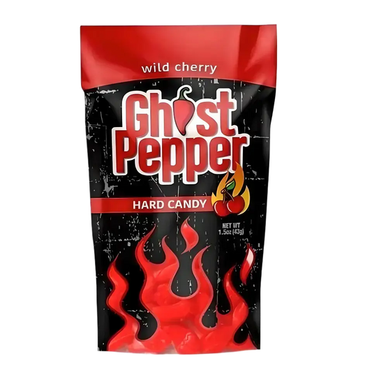 Flamethrower Candy | Ghost Pepper Hard Candy - Wild Cherry Shack à Sauce