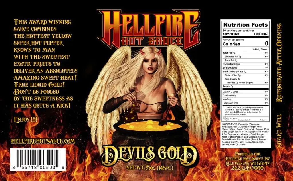 Hellfire Hot Sauce | Devils Gold SHACK à SAUCE