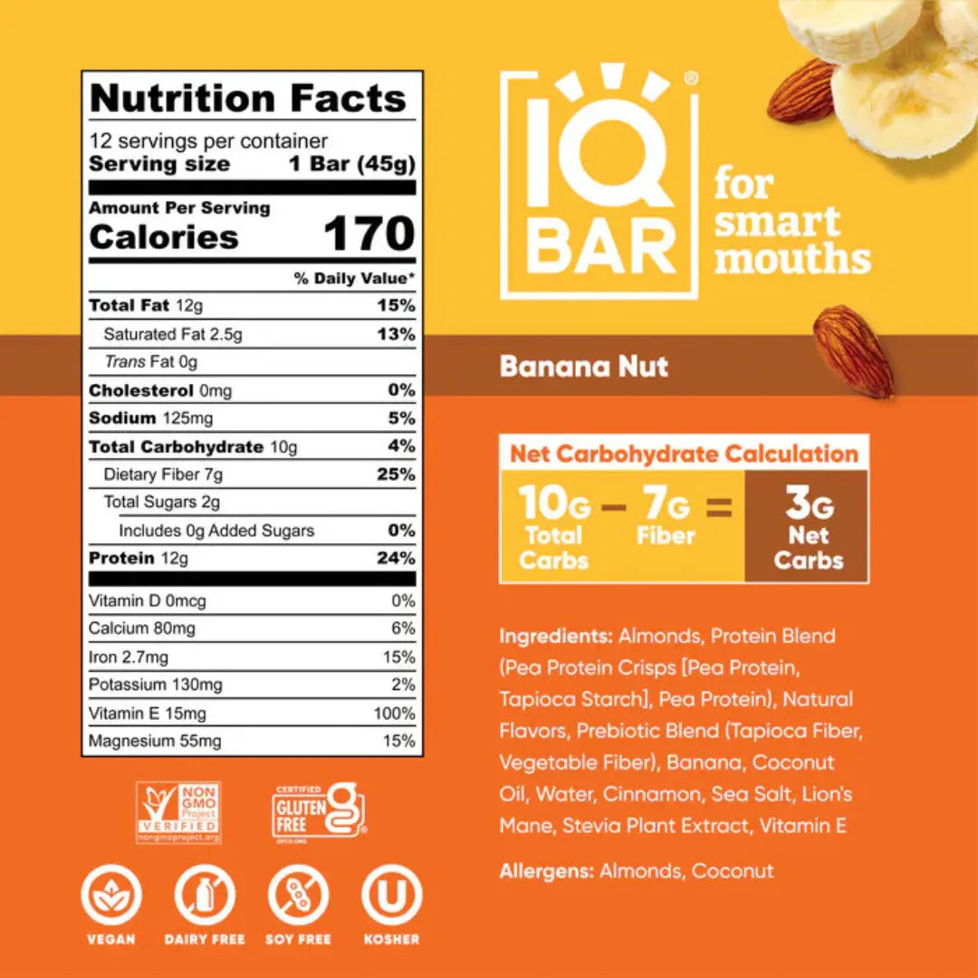 IQ Bar | Banana Nut Shack à Sauce