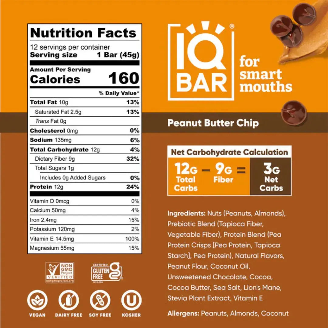 IQ Bar | Peanut Butter Chip Shack à Sauce