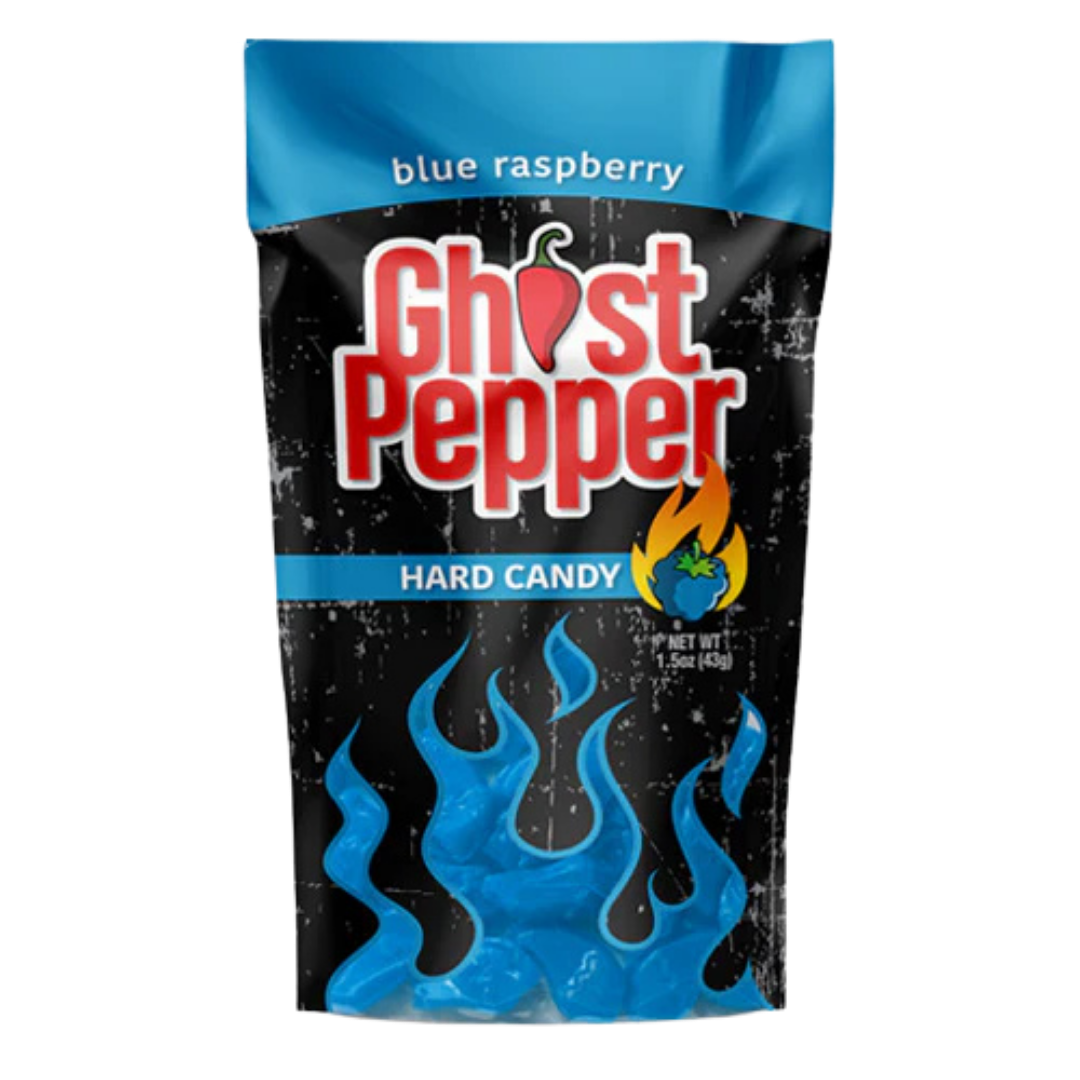 Flamethrower Candy | Ghost Pepper Hard Candy – Blue Raspberry