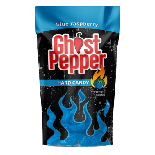 Flamethrower Candy | Ghost Pepper Hard Candy – Blue Raspberry