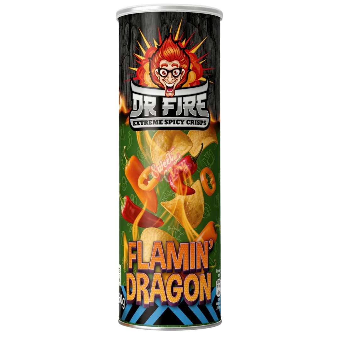 Dr. Fire | Extreme Spicy Crisps - Flaming Dragon