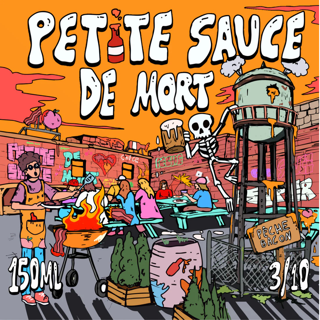 Les Sauces Piquantes MTHell | Petite Sauce De Mort Pêche & Bacon Shack à Sauce