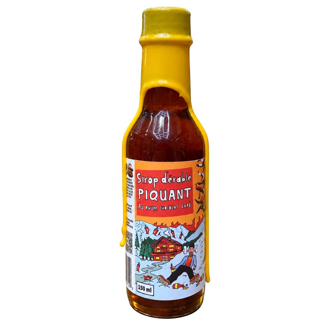 Les Sauces Piquantes MTHell | Sirop d'Érable piquant - Au rhum chocolat café - fort