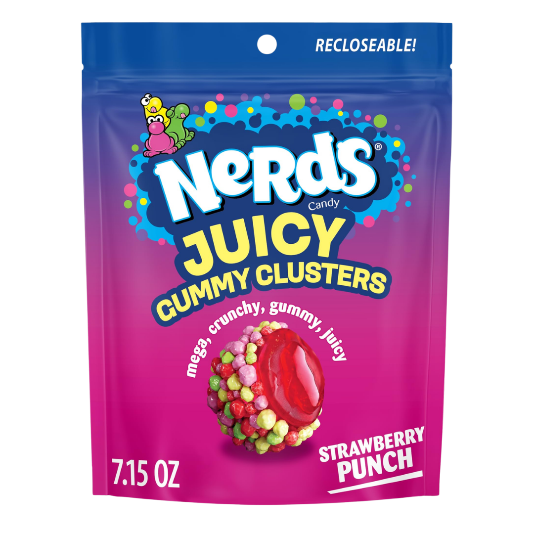 Nerds Candy | Juicy Gummy Clusters - Strawberry Punch