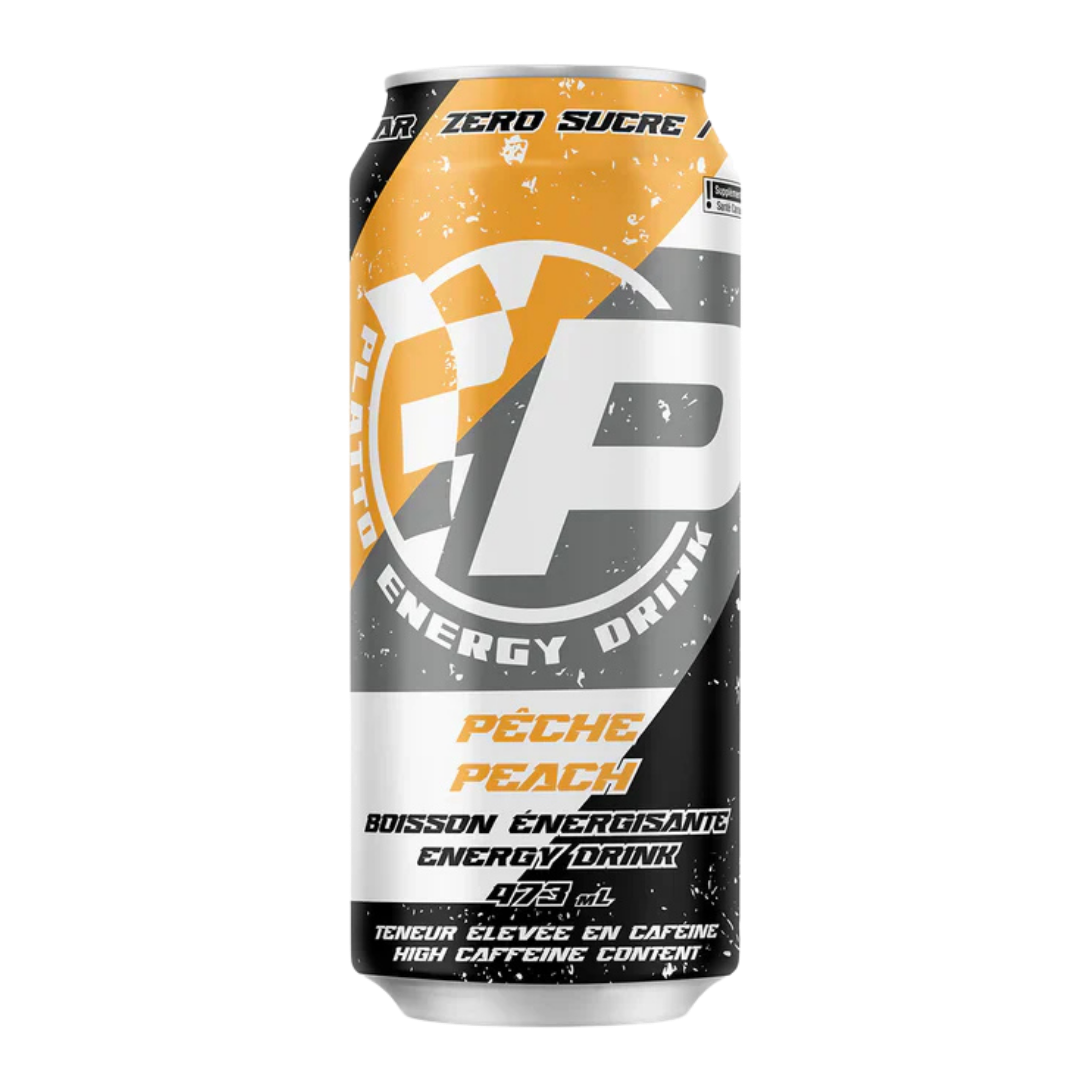 Platto Energy Drink | Peche - Sans sucre