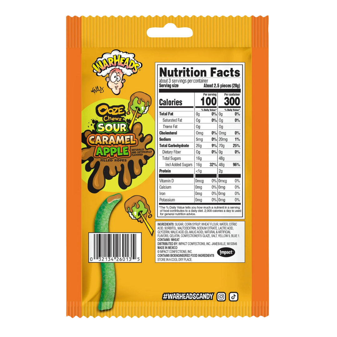 Warheads | Ooze Chewz - Sour - Caramel Apple Shack à Sauce