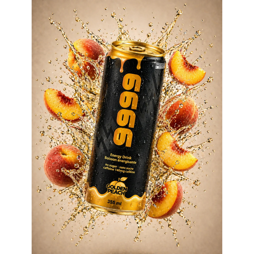 9999 Energy Drink | Golden Peach