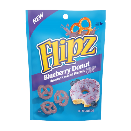 Flipz | Blueberry Donut - Flavored Covered Pretzels Shack à Sauce