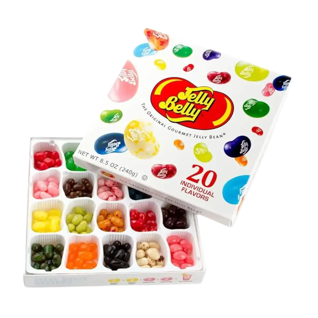 Jelly Belly 20 Flavors Assorted Gift Box Shack à Sauce