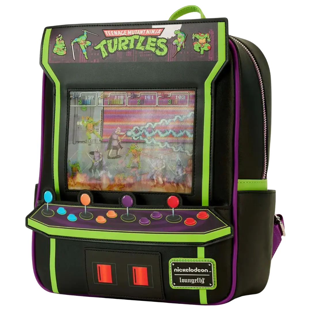 Loungefly | Sac à Dos - Ninja Turtles - 40e anniversaire Vintage Arcade Shack à Sauce