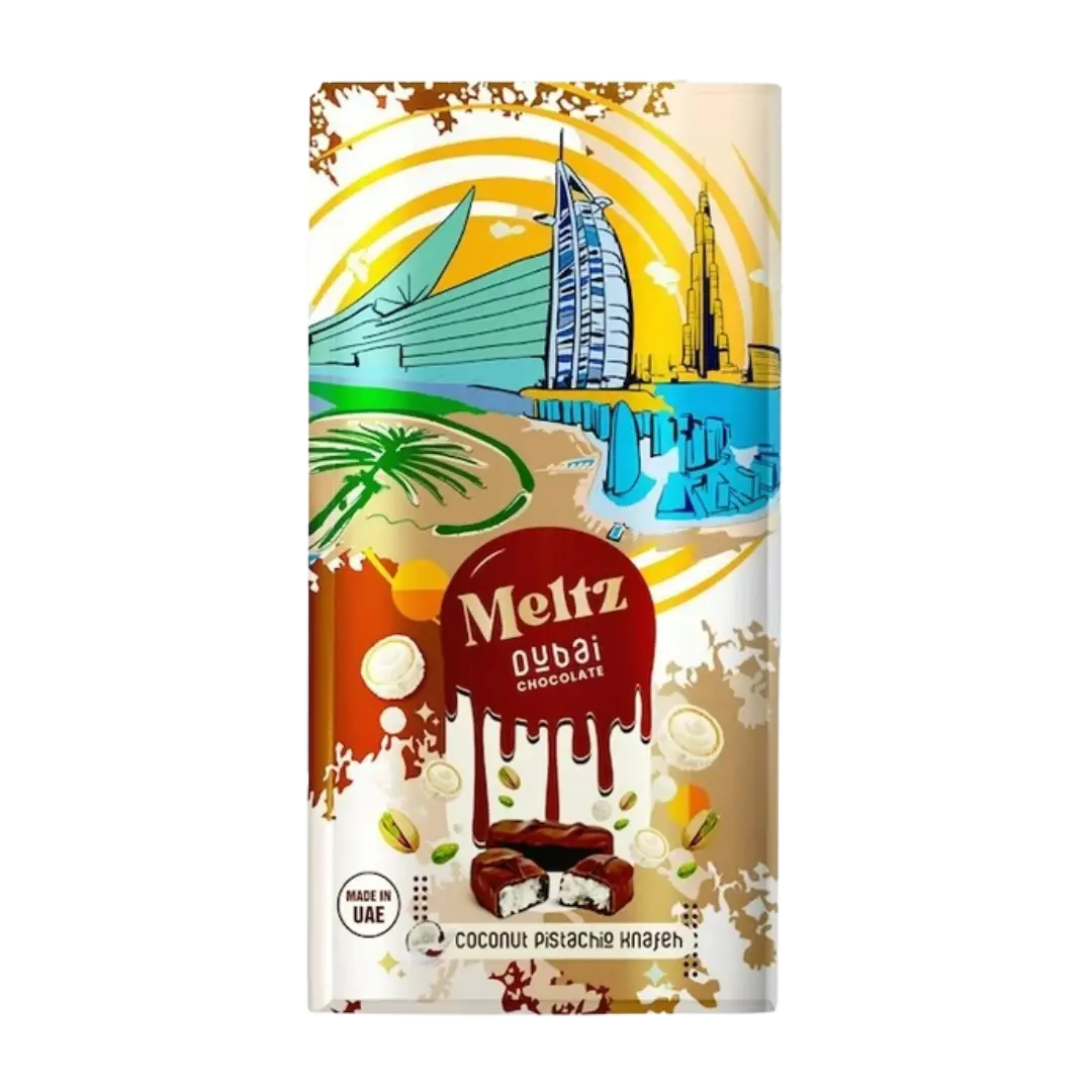 MELTZ DUBAÏ | Chocolat à la pistache avec Coconut Shack à Sauce