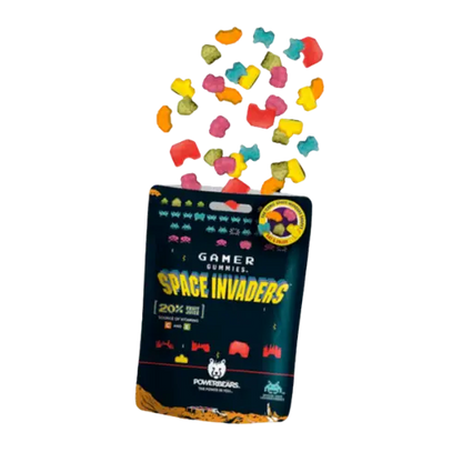 Powerbears | Gamer Gummies - Space Invaders Gummytec Corp