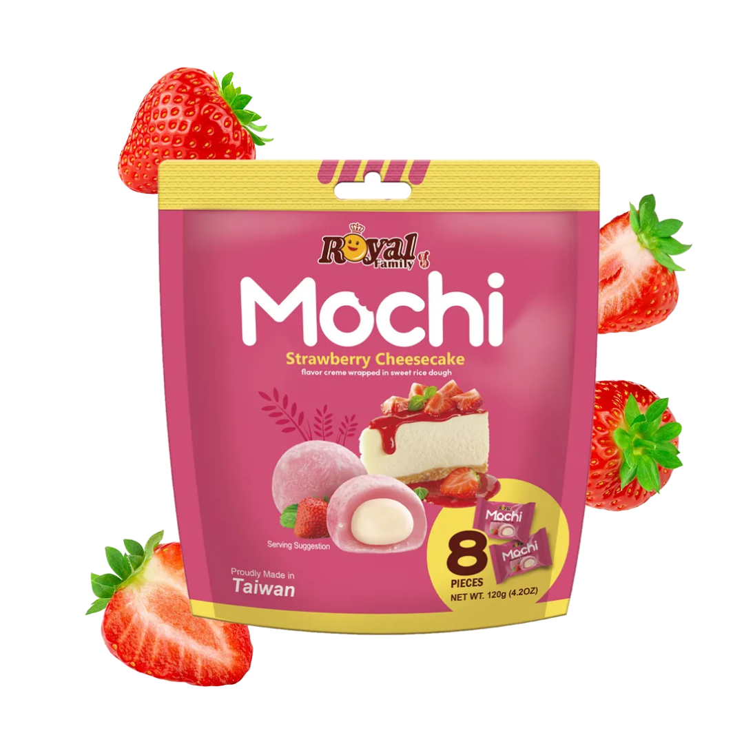 Royal Family - Mochi | Strawberry Cheesecake (Bag - 8 Pieces) Shack à Sauce