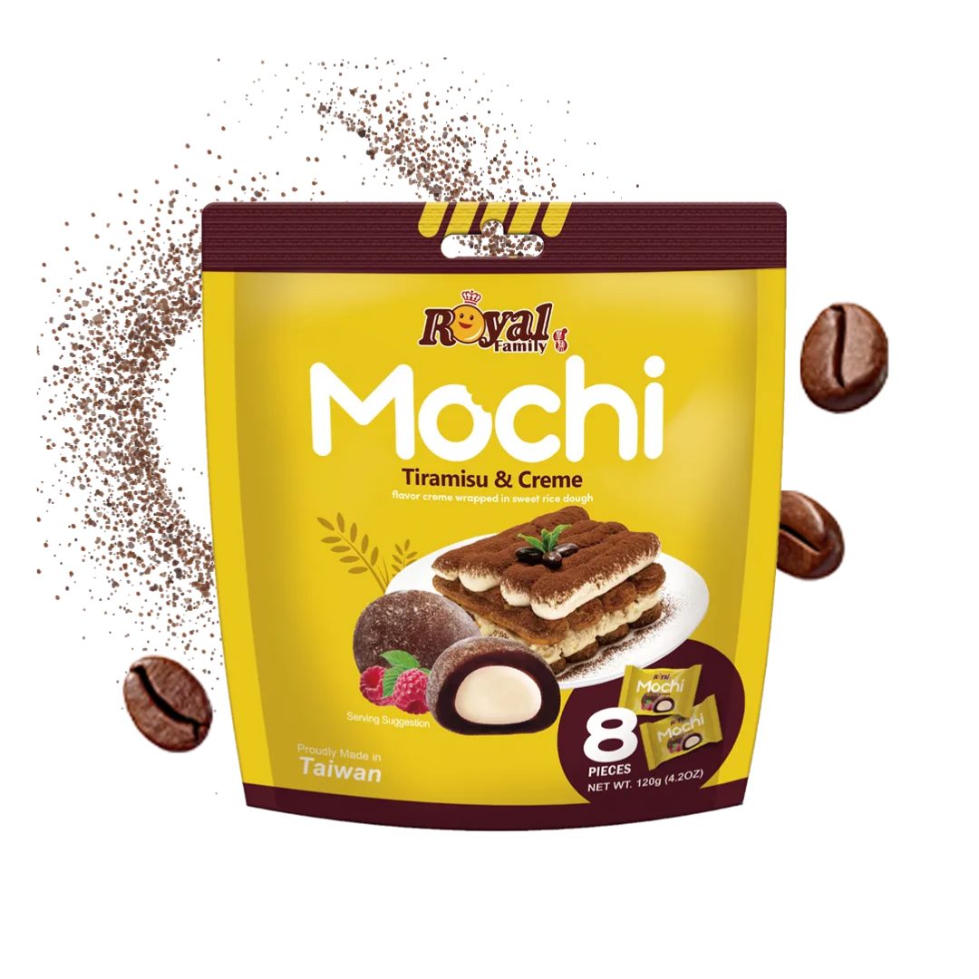 Royal Family - Mochi | Tiramisu & Creme (Bag - 8 Pieces) Shack à Sauce