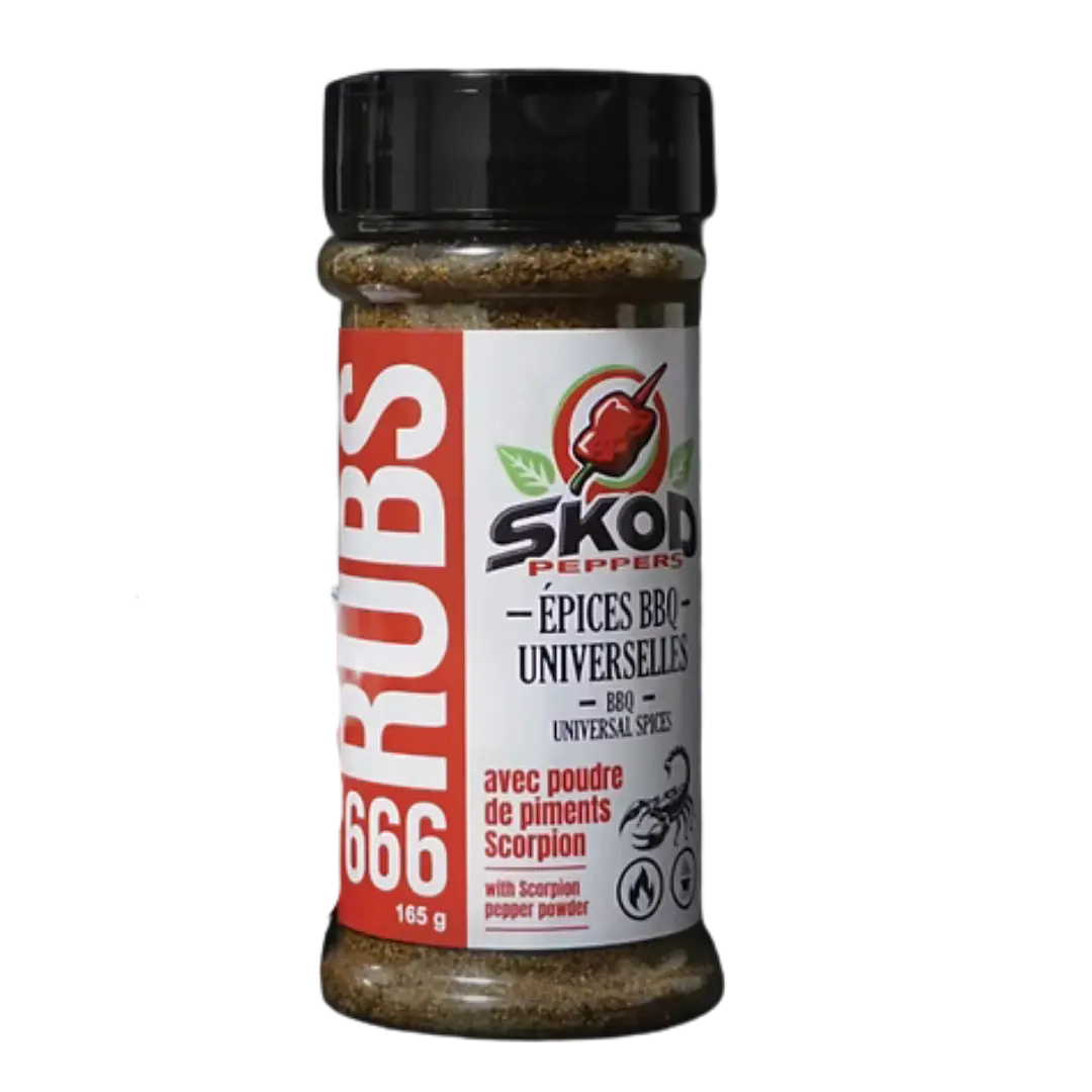 SKOD Peppers | Rubs 666 avec Scorpion Shack à Sauce