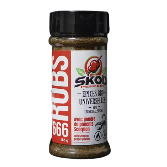 SKOD Peppers | Rubs 666 avec Scorpion Shack à Sauce