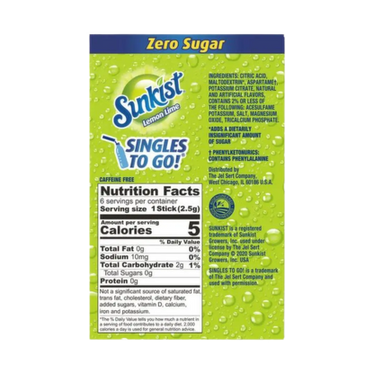 Sunkist | Singles to Go - Lemon Sunkist
