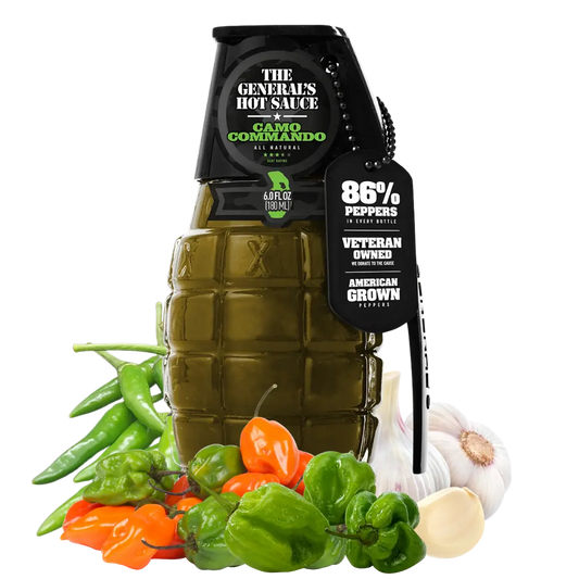 The Generals Hot Sauce | Camo Commando Shack à Sauce