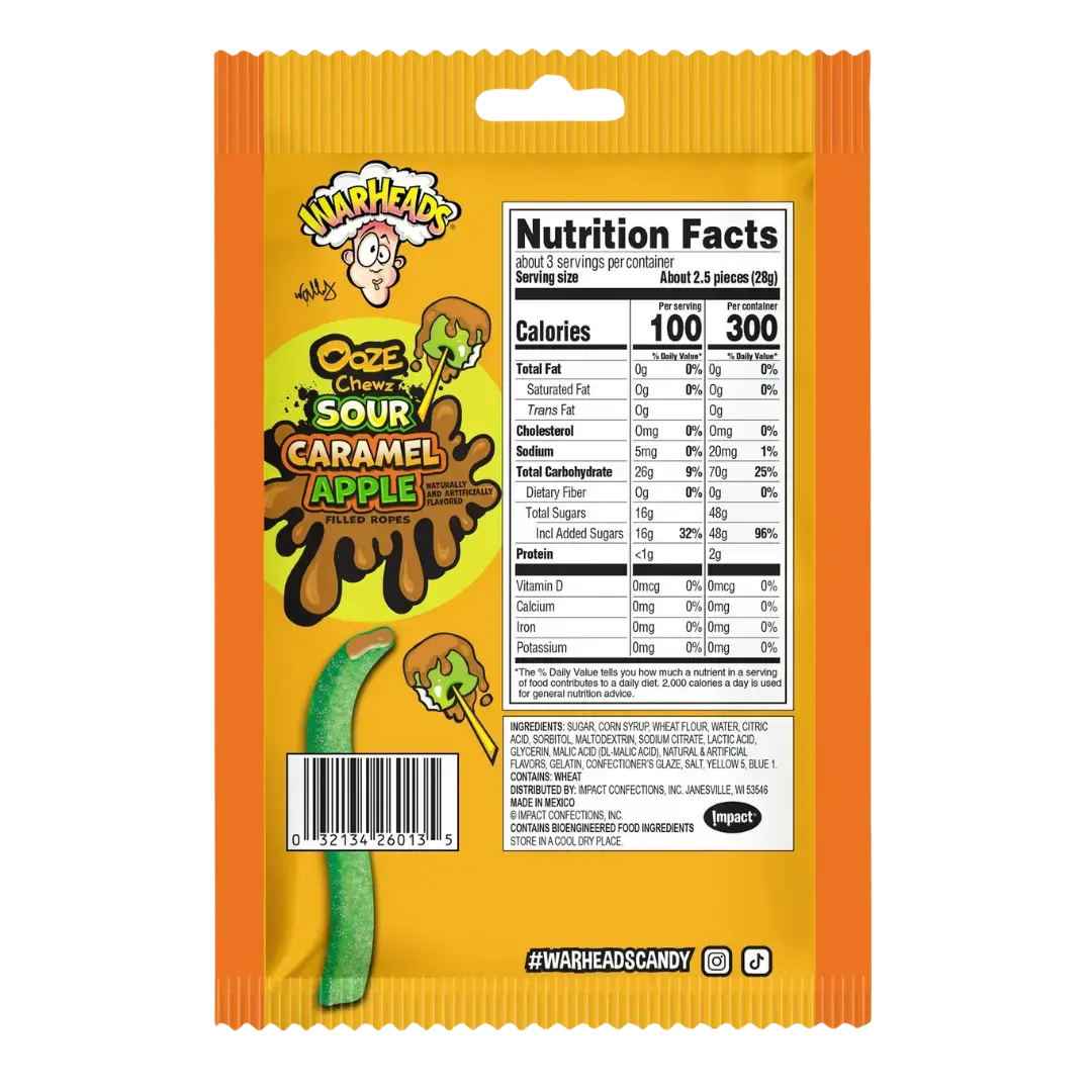 Warheads | Ooze Chewz - Sour - Caramel Apple Shack à Sauce