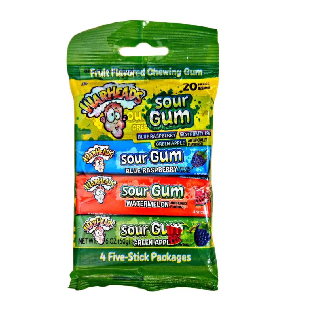 Warheads | Sour Gum - Four Pack Shack à Sauce