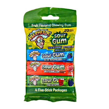 Warheads | Sour Gum - Four Pack Shack à Sauce