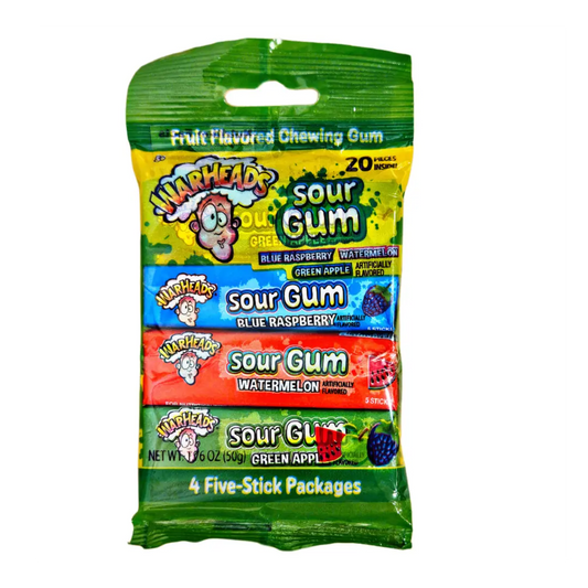 Warheads | Sour Gum - Four Pack Shack à Sauce