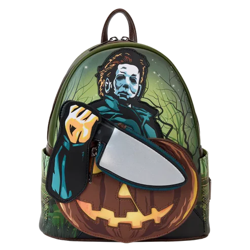 Loungefly | Sac à Dos - Michael Myers Knife & Pumpkin Glow Shack à Sauce