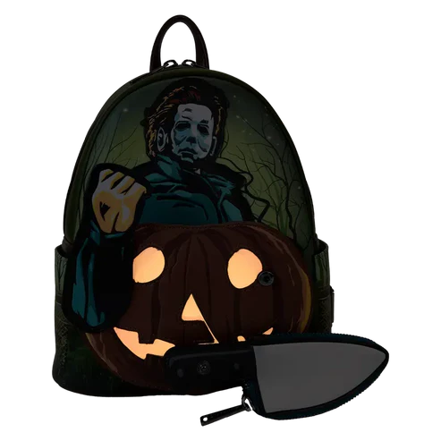 Loungefly | Sac à Dos - Michael Myers Knife & Pumpkin Glow Shack à Sauce
